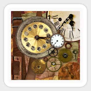 Steampunk Neck Gator Clock Gears Steam Punk Sticker